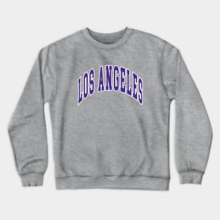 Los Angeles - Block Arch - Gold Purple/White Crewneck Sweatshirt